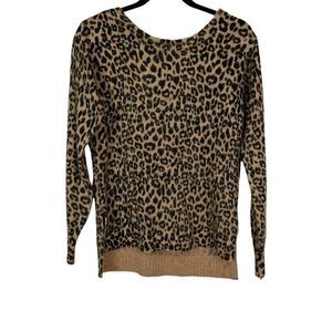 Jessica Simpson Leopard Print Sweater - Size XS